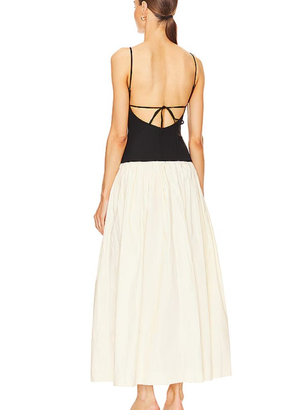 Tularosa “Matteah” Maxi Dress in Black & Ivory